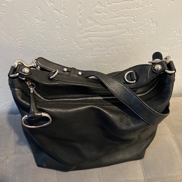 XL GUCCI ICON BIT Pebble Leather Black HOBO & Cross-body Bag - Picture 7 of 17